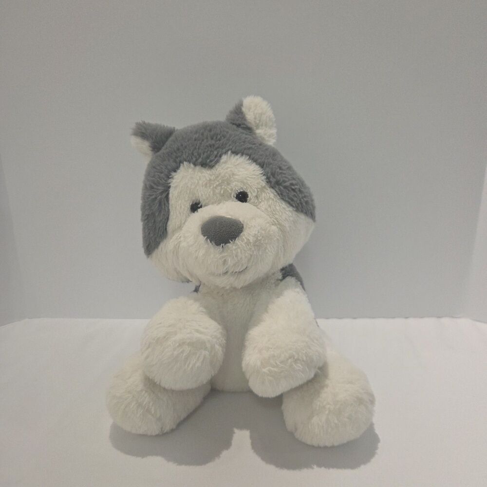 Husky Dog White Grey Super Soft Plush Spark Create Imagine Walmart 12" Sitting